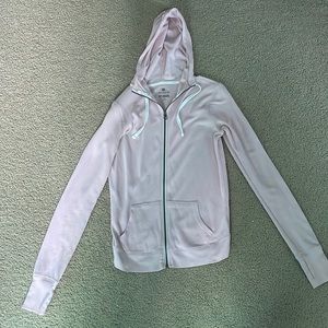 Light pink zip hoodie